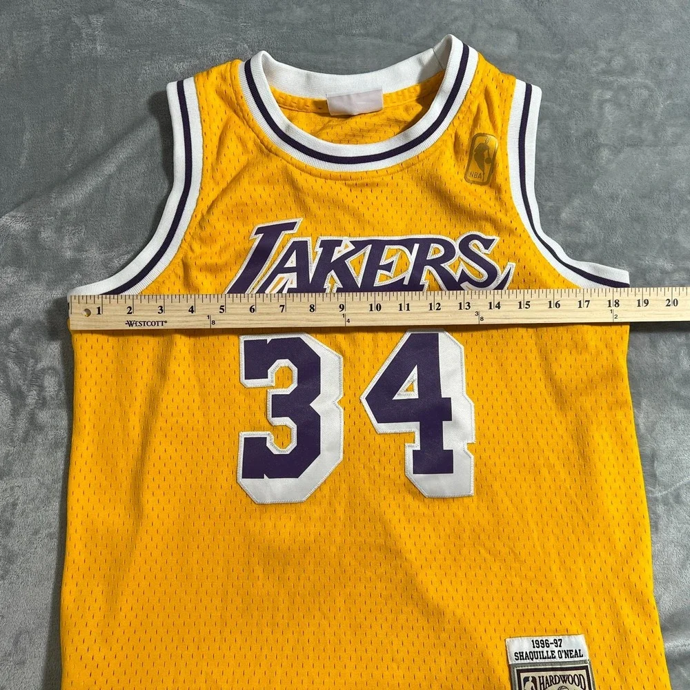 Mitchell & Ness Shaquille O'Neal 34 Los Angeles Lakers Jersey Boys Youth Large